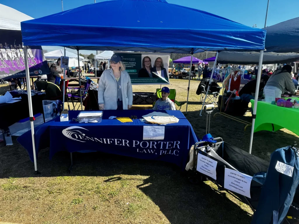 Play Ball! Jennifer Porter Law at Deep Creek Athletic Association’s Opening Day